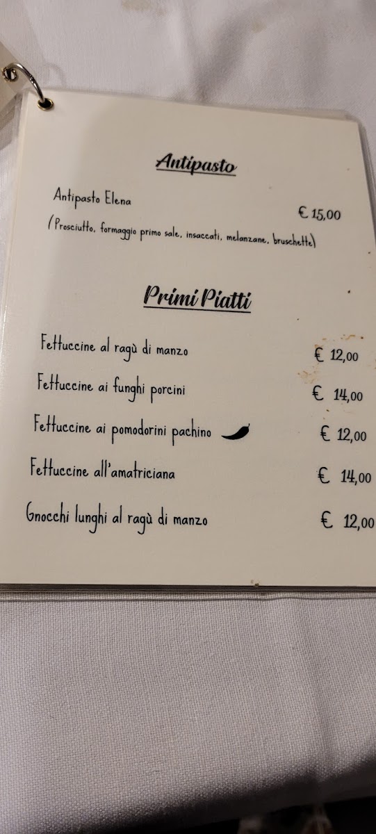 Menu Trattoria Elena-10
